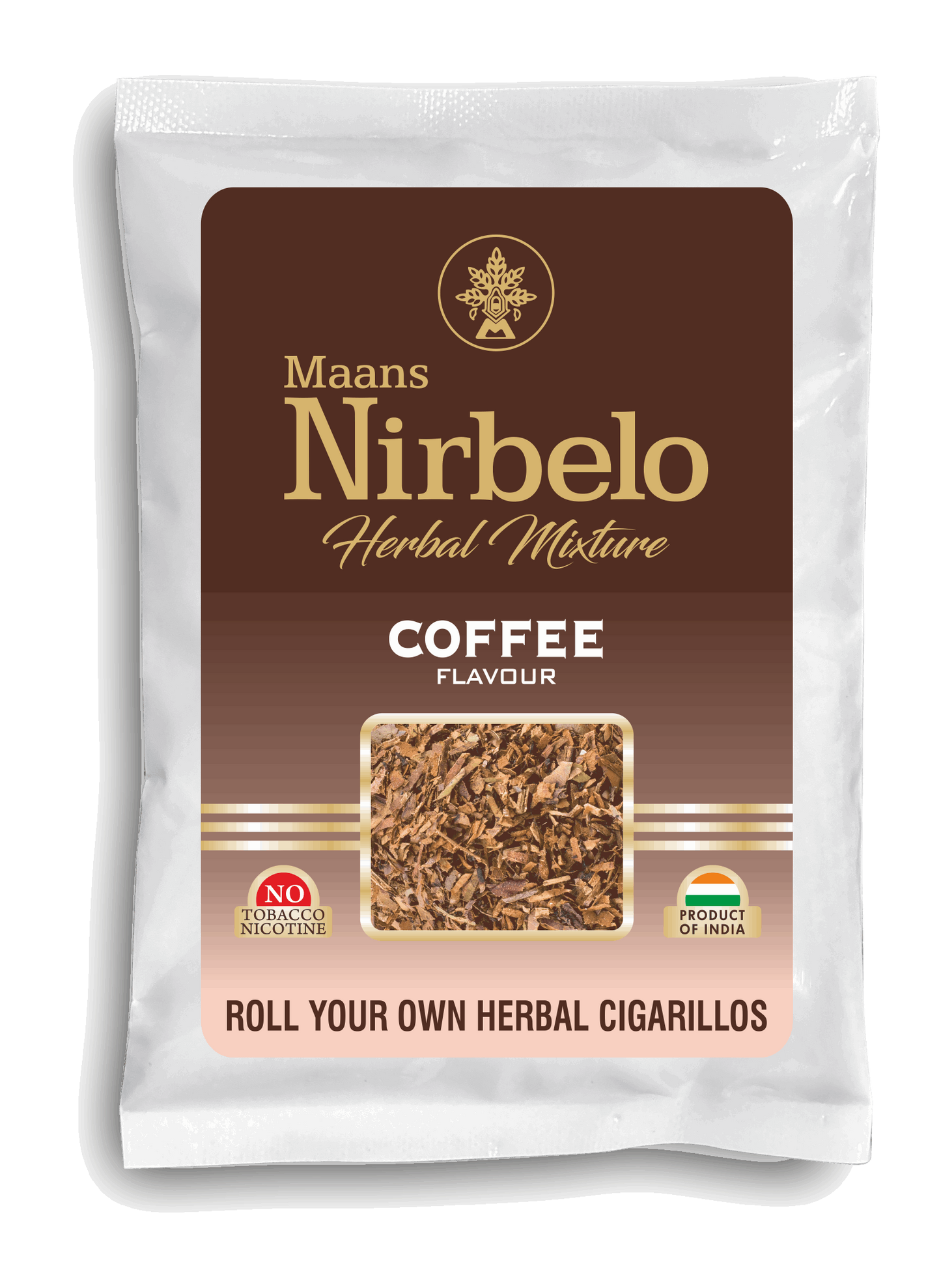 Nirbelo Herbal Raw Mixture Coffee Flavor 100% Tobacco Free & Nicotine Free Natural Organic Ingredients for Quit Smoking & Nature's Alternative to Tobacco